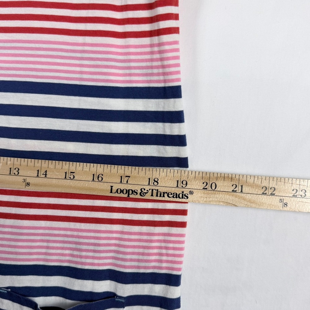 Boden Striped Swim Dress M Drawstring Waist Pocket Beach Vacation Resort Pool - Picture 9 of 11